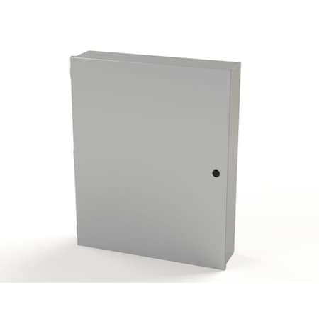 Saginaw Control & Engineering 1/4 Turn Latch Electrical Enclosures, 30 in H, 6 in D, 24 in W, NEMA 1, Carbon Steel SCE-30N2406LP